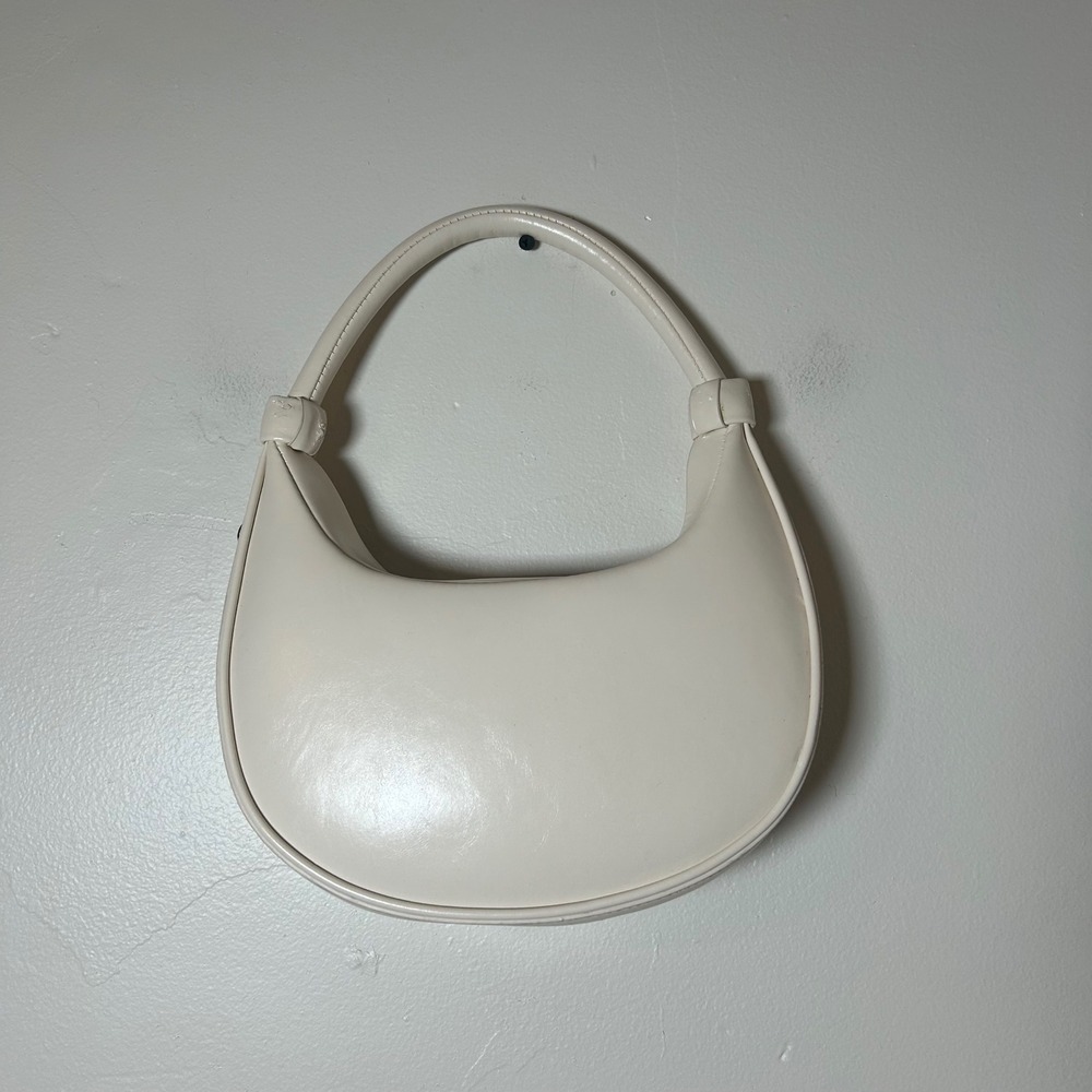 Madison West Cream Crescent Shoulder Bag Chic‎ Evening Bag